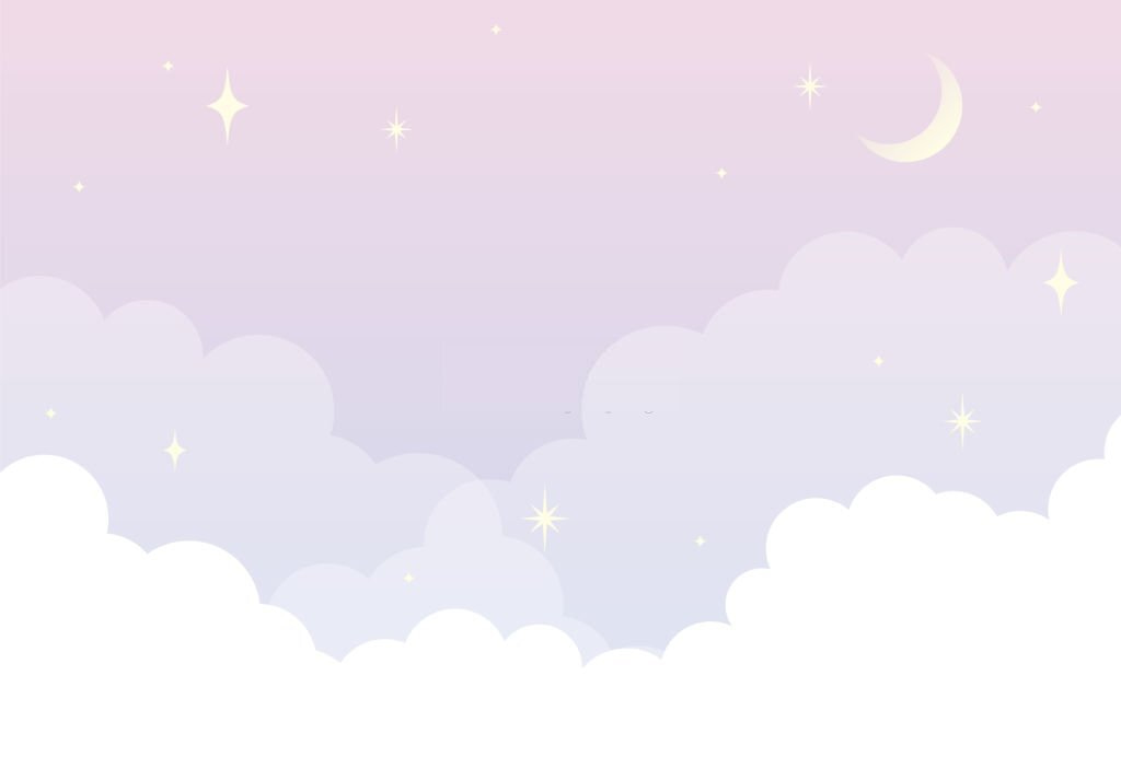 Nubes bajo luna pálida — diseño completo