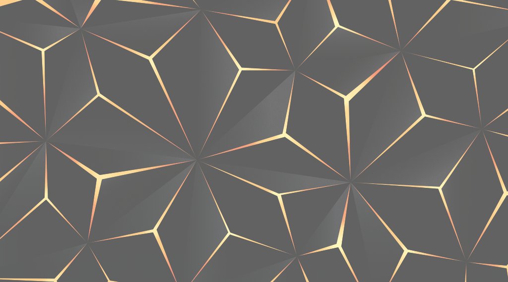 Facetas doradas en negro — diseño completo