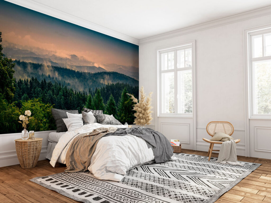 Última luz sobre pinos — interior 2