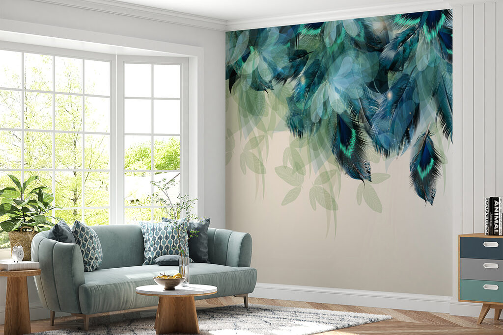 Borde de plumas colgantes — interior 4