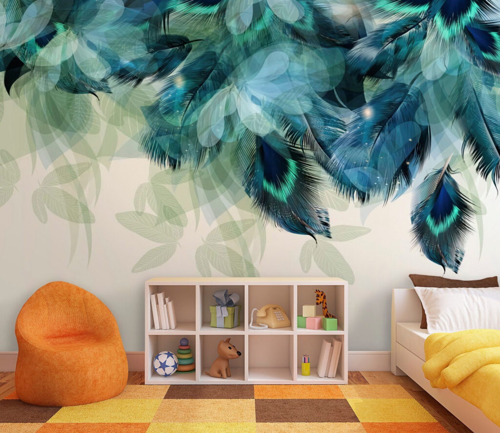 Borde de plumas colgantes — interior 3