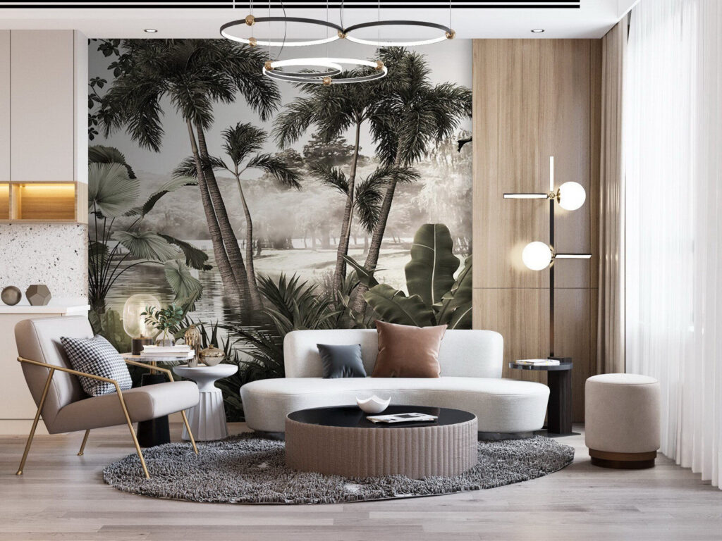 Palmeras en trazo fino — interior 1