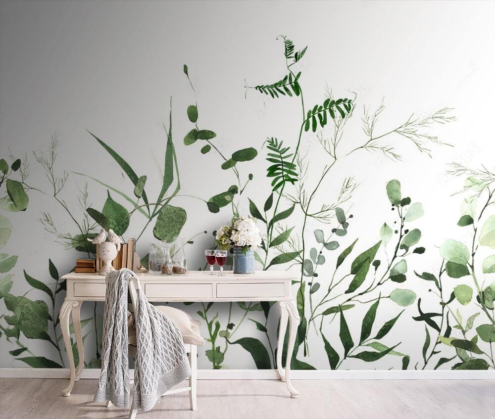 Tallos verdes desde abajo — interior 2