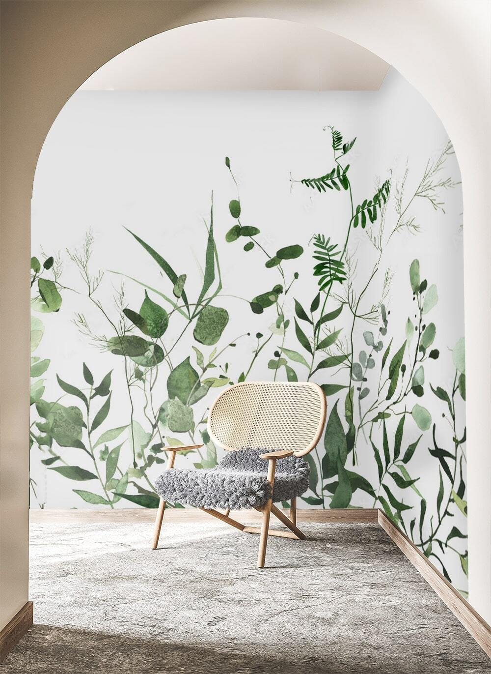 Tallos verdes desde abajo — interior 1