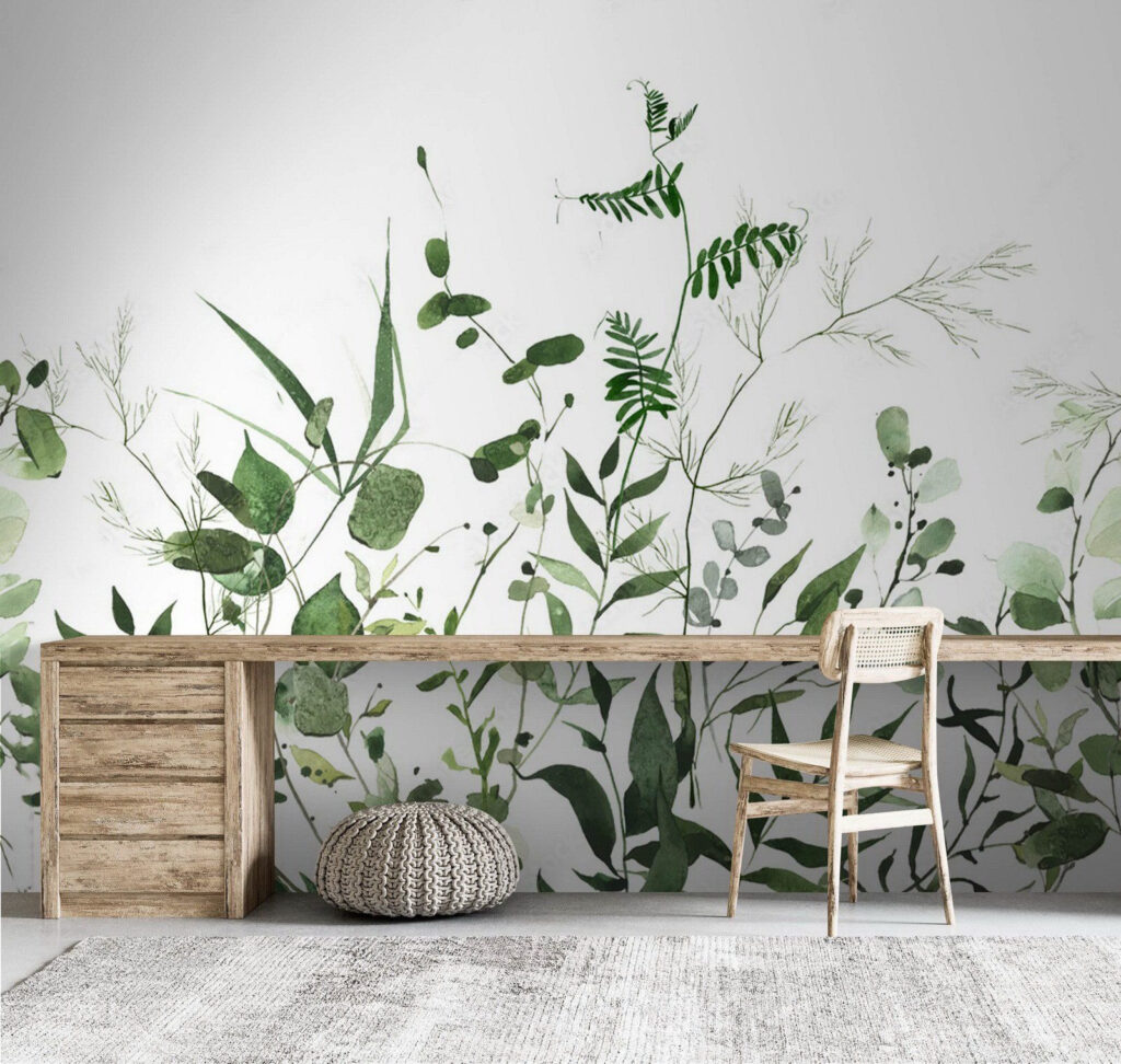 Tallos verdes desde abajo — interior 3