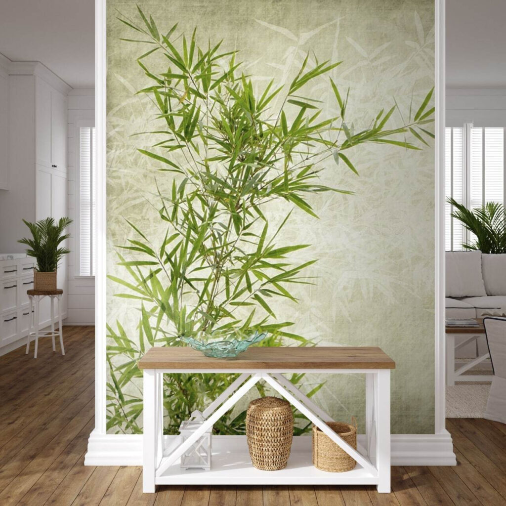 Bambú en verdes suaves — interior 3