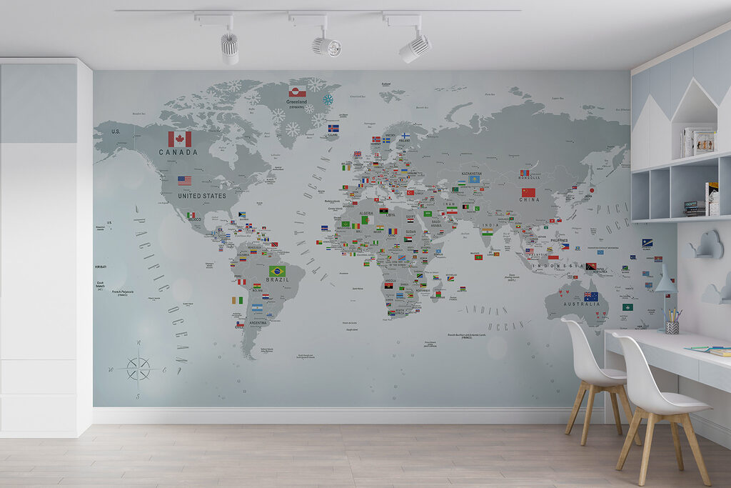 Mapa lleno de banderitas — interior 13