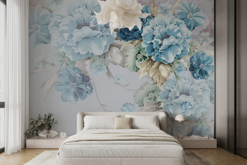 Flores azules que caen — interior 5