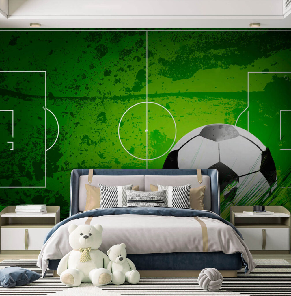 Balón frente a campo — interior 1