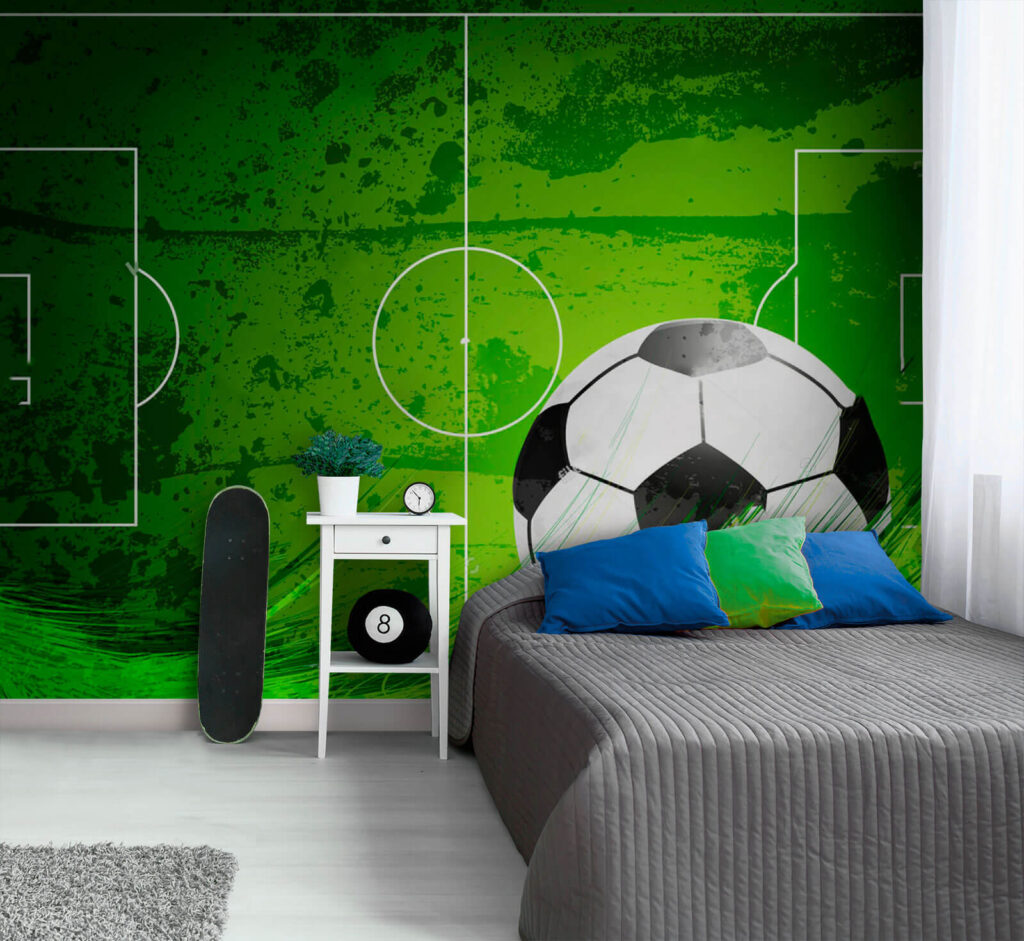 Balón frente a campo — interior 2