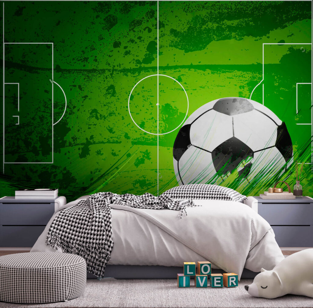 Balón frente a campo — interior 3