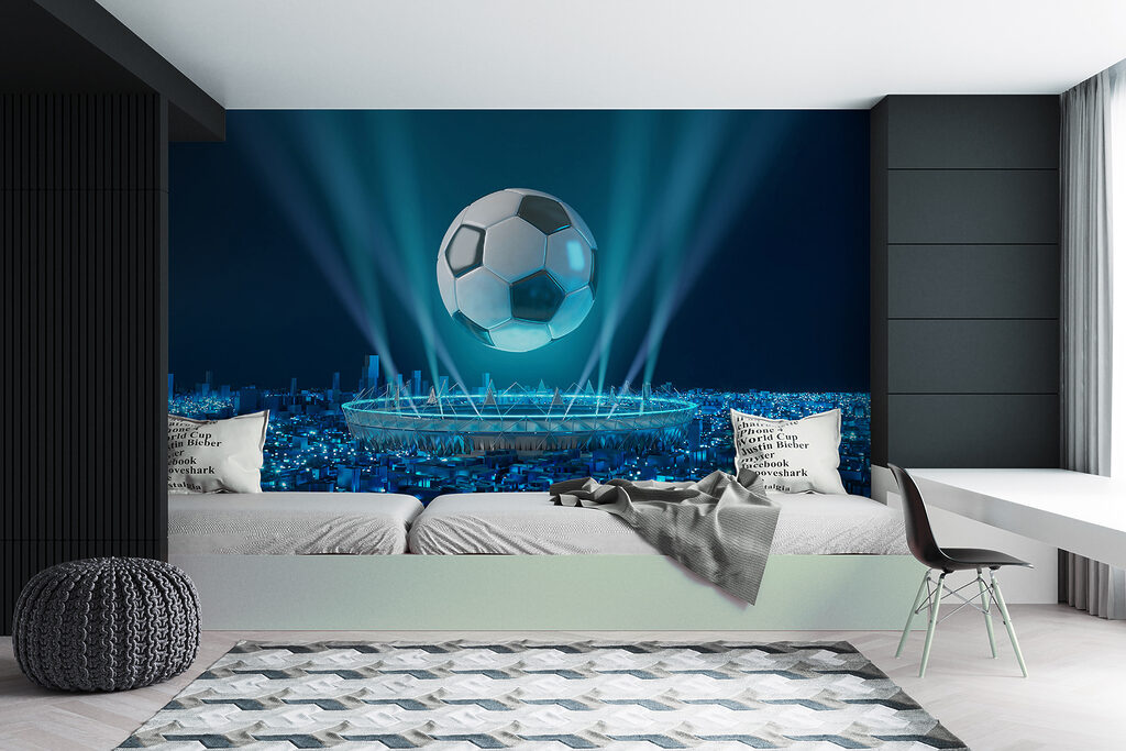 Balón sobre estadio iluminado — interior 4
