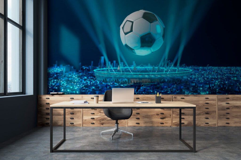 Balón sobre estadio iluminado — interior 3