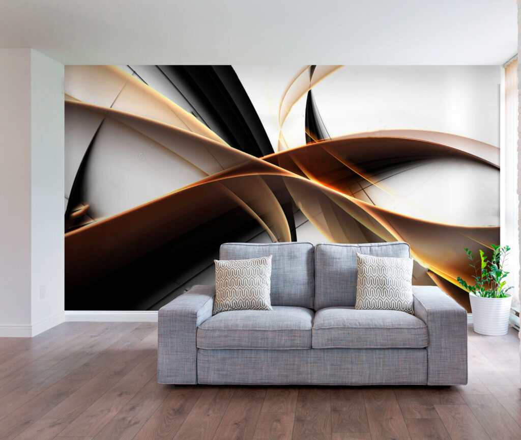 Arcos dorados sobre negro — interior 2