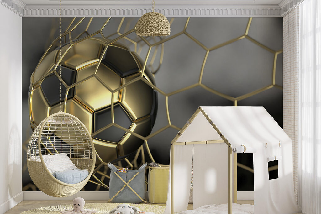 Balón dorado en movimiento — interior 4