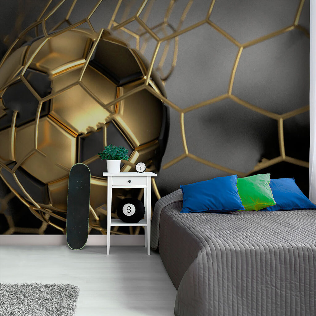Balón dorado en movimiento — interior 5