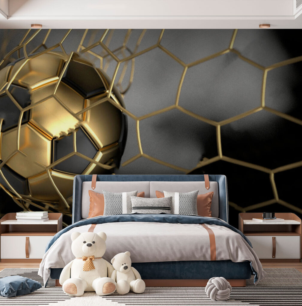 Balón dorado en movimiento — interior 2