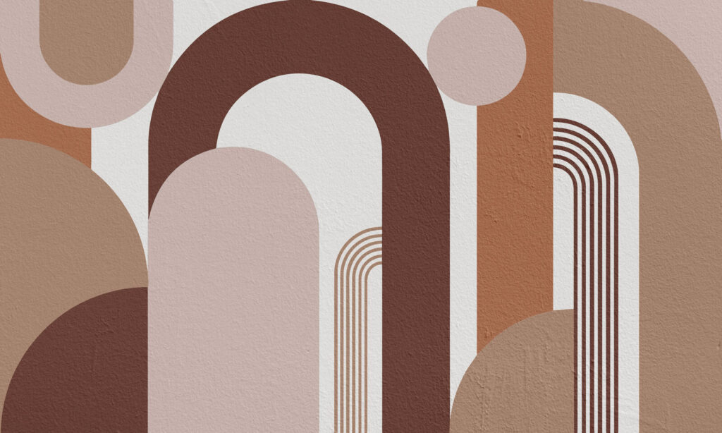 Arcos cálidos con estrías — diseño completo