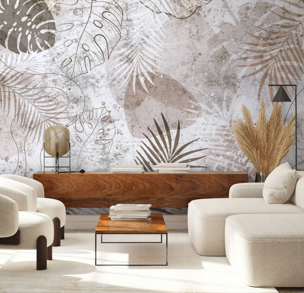Hojas sobre blanco — interior 2