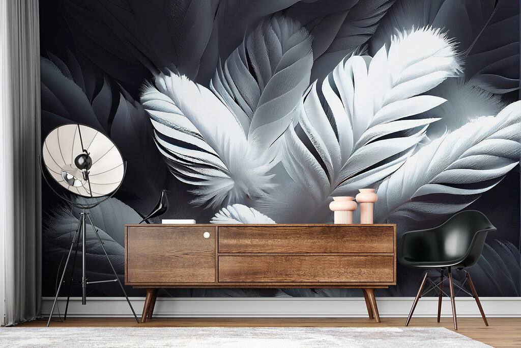 Racimo de plumas blancas — interior 6