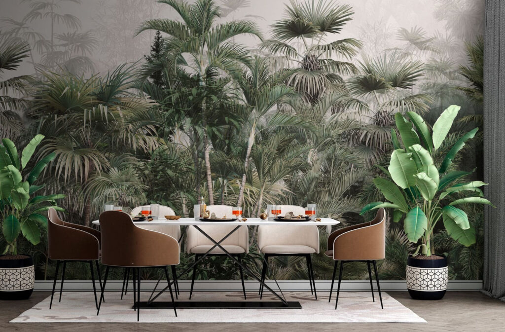 Palmeras sobre matorral denso — interior 4