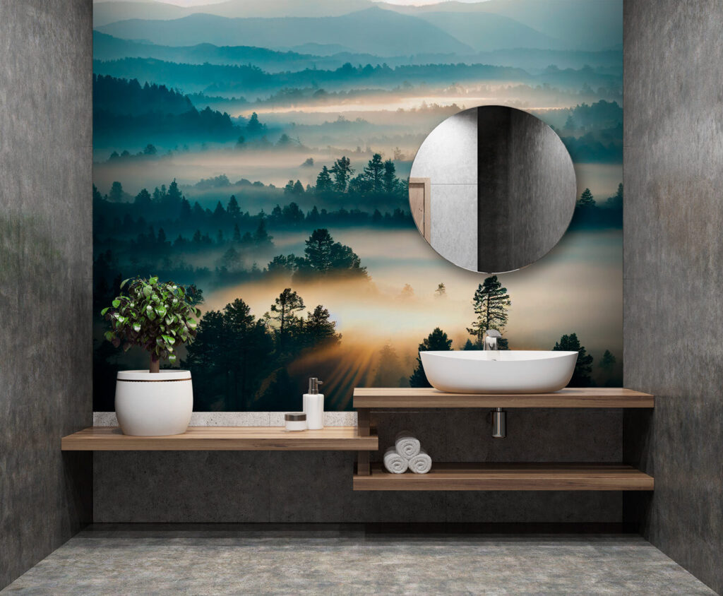 Niebla entre colinas azules — interior 3
