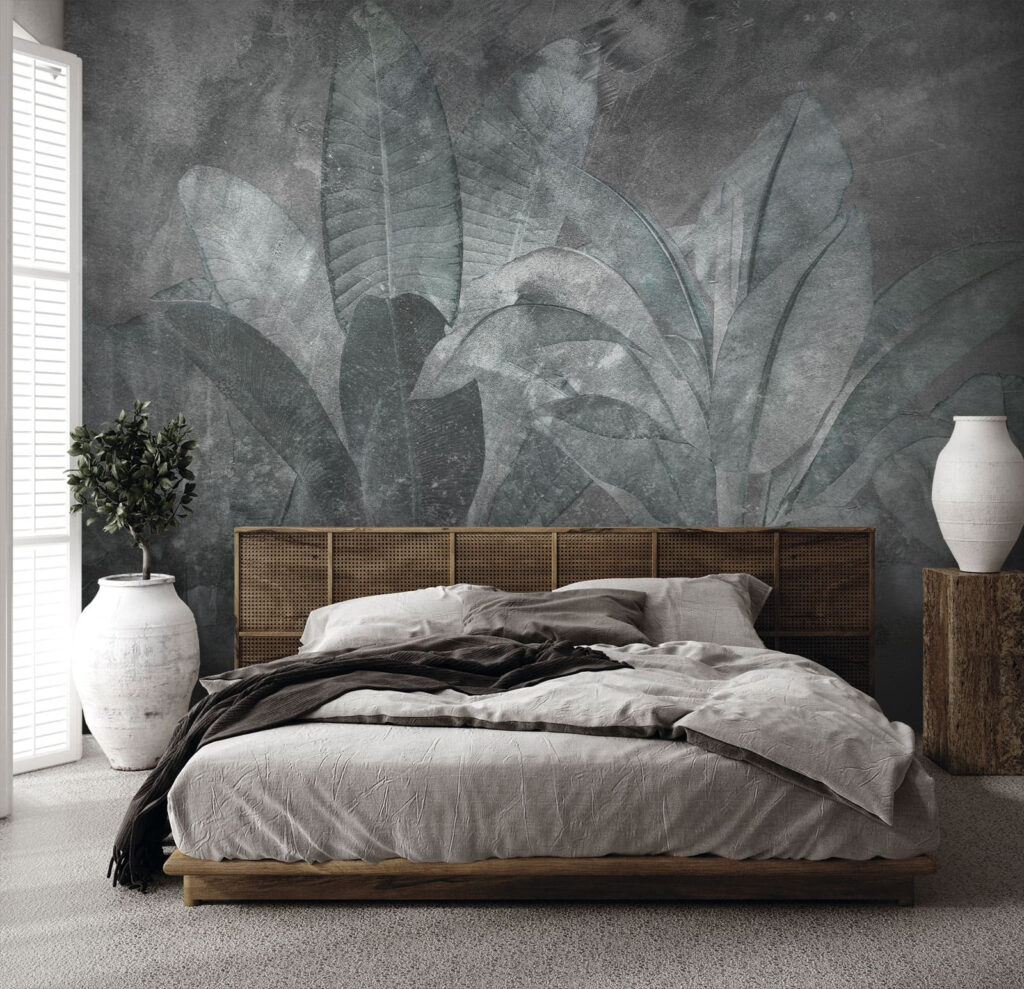 Hojas tropicales entre neblina — interior 2