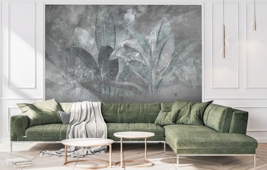 Hojas tropicales entre neblina — interior 4