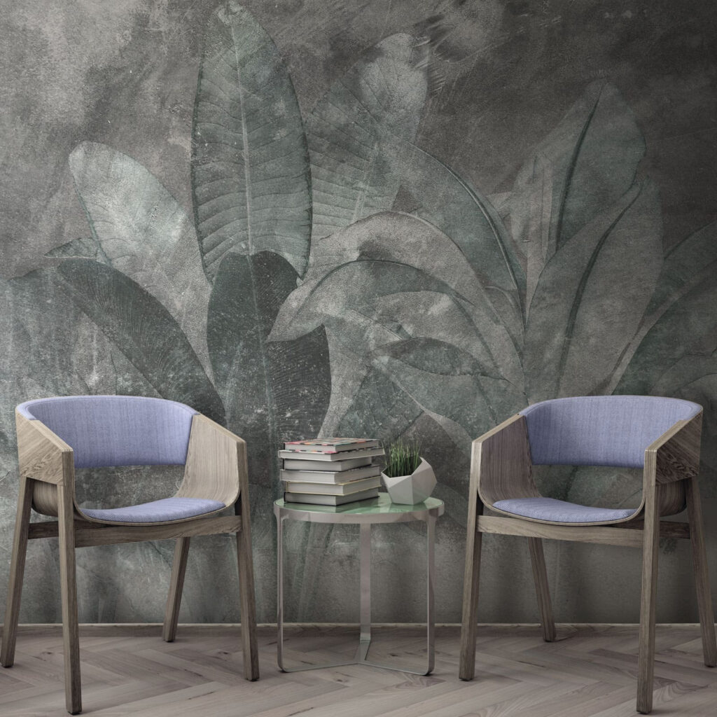 Hojas tropicales entre neblina — interior 5
