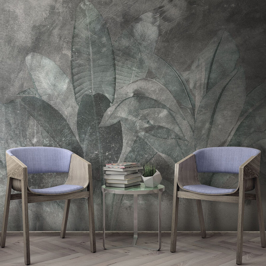 Hojas tropicales entre neblina — interior 7
