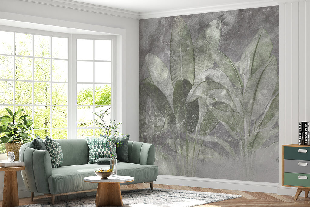 Hojas tropicales entre neblina — interior 3