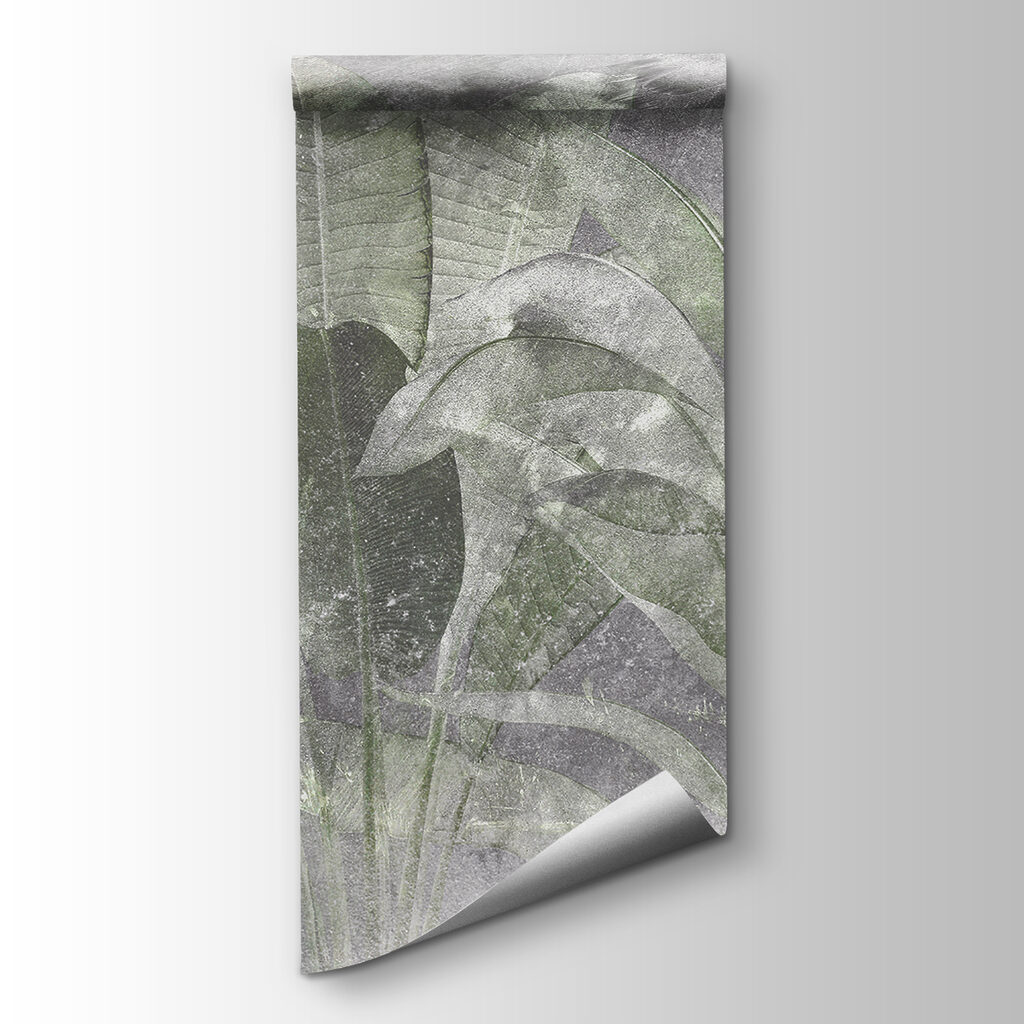 Hojas tropicales entre neblina — vista del producto