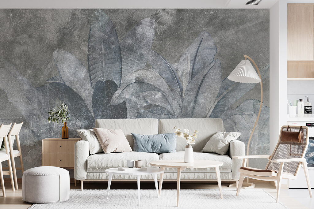 Hojas tropicales entre neblina — interior 2