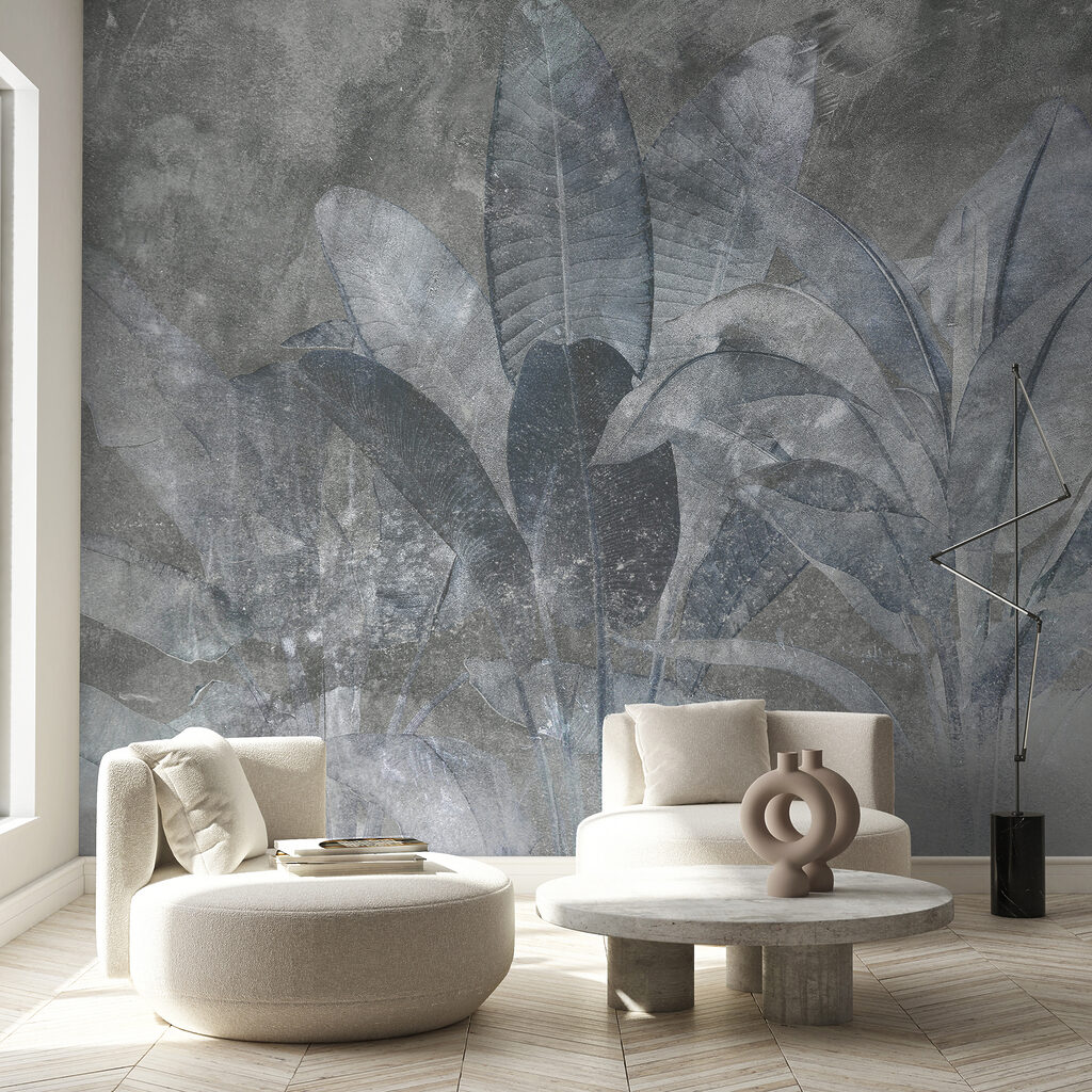 Hojas tropicales entre neblina — interior 1