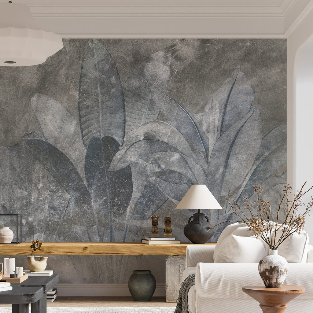 Hojas tropicales entre neblina — interior 3