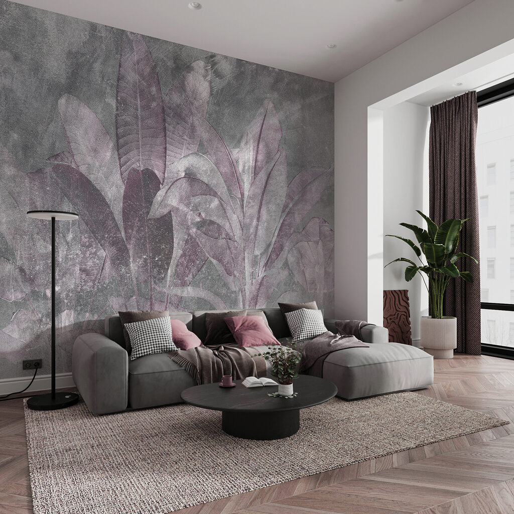 Hojas tropicales entre neblina — interior 1