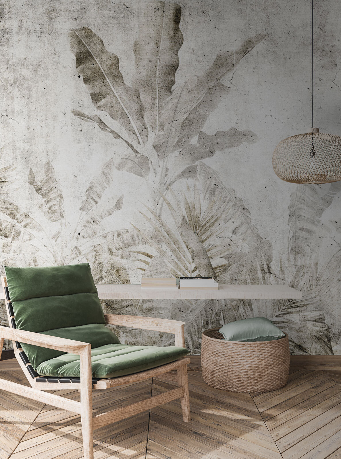 Selva tropical sobre blanco — interior 4