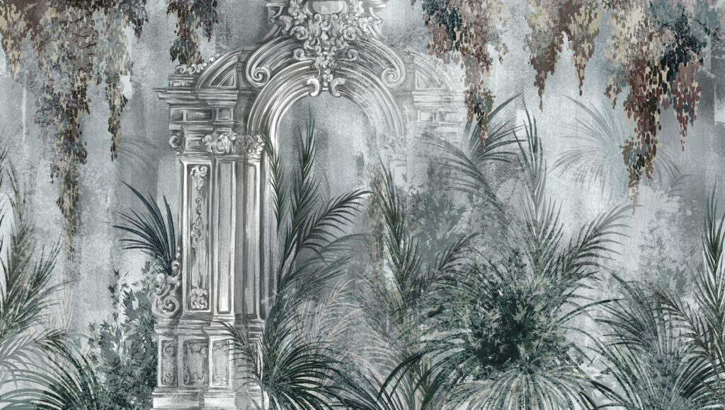Arco en la selva — diseño completo