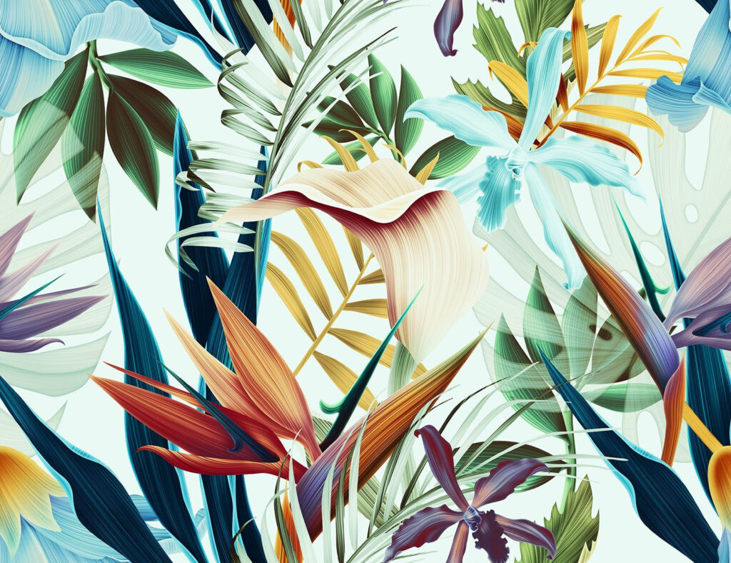 Flores de paraíso — diseño completo