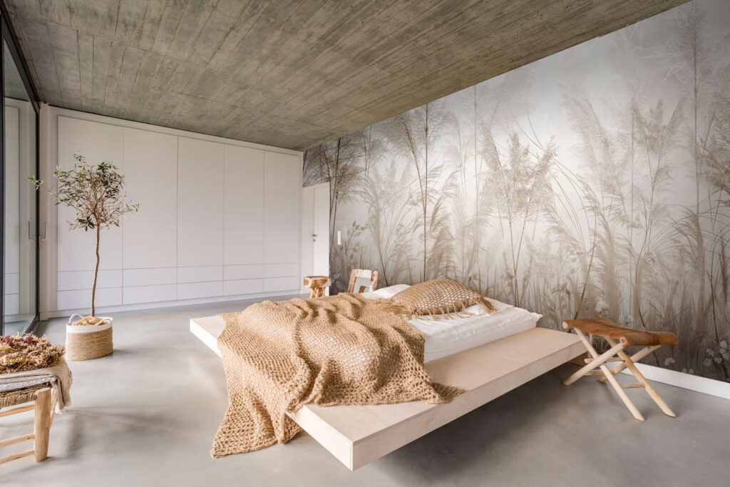 Hierba plumosa sobre niebla — interior 2