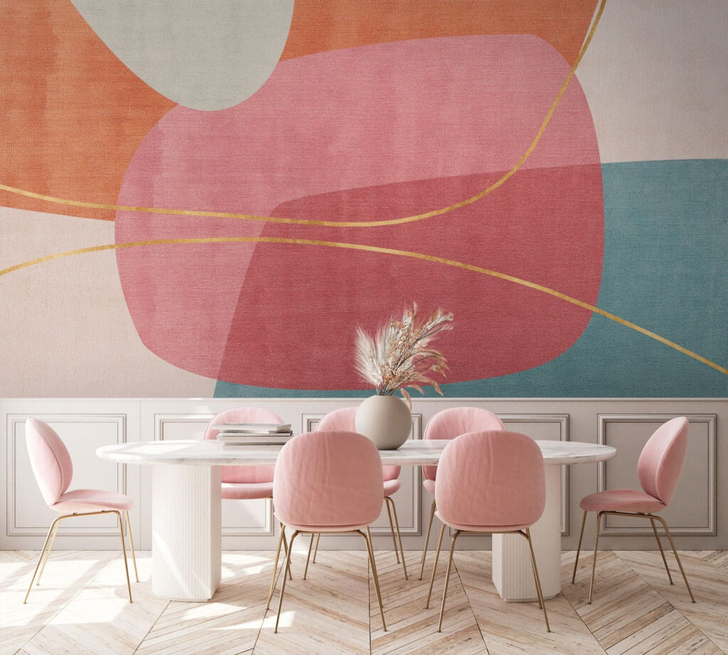 Círculos pastel y dorado — interior 3