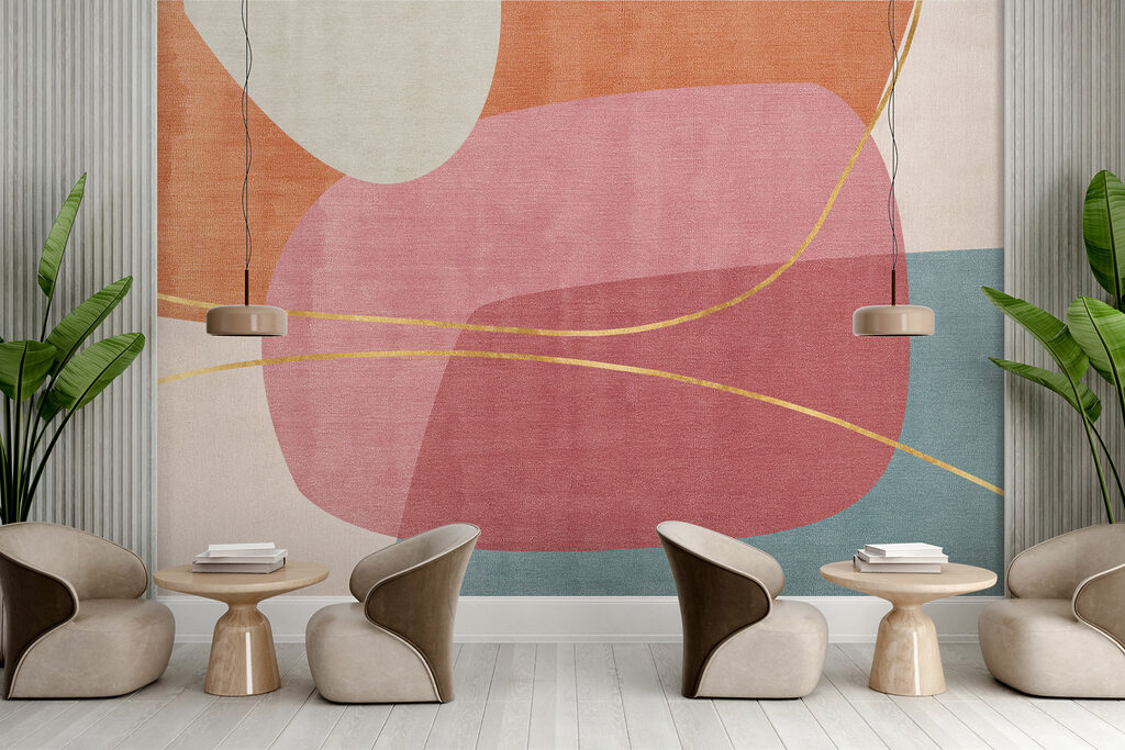 Círculos pastel y dorado — interior 5