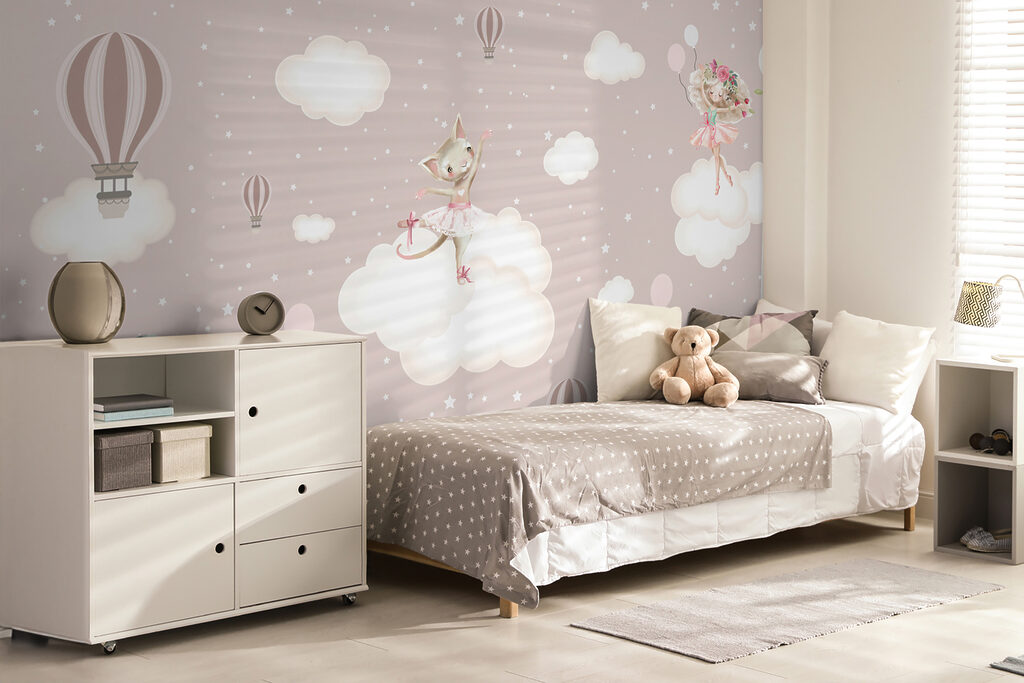 Animales sobre nubes rosas — interior 5