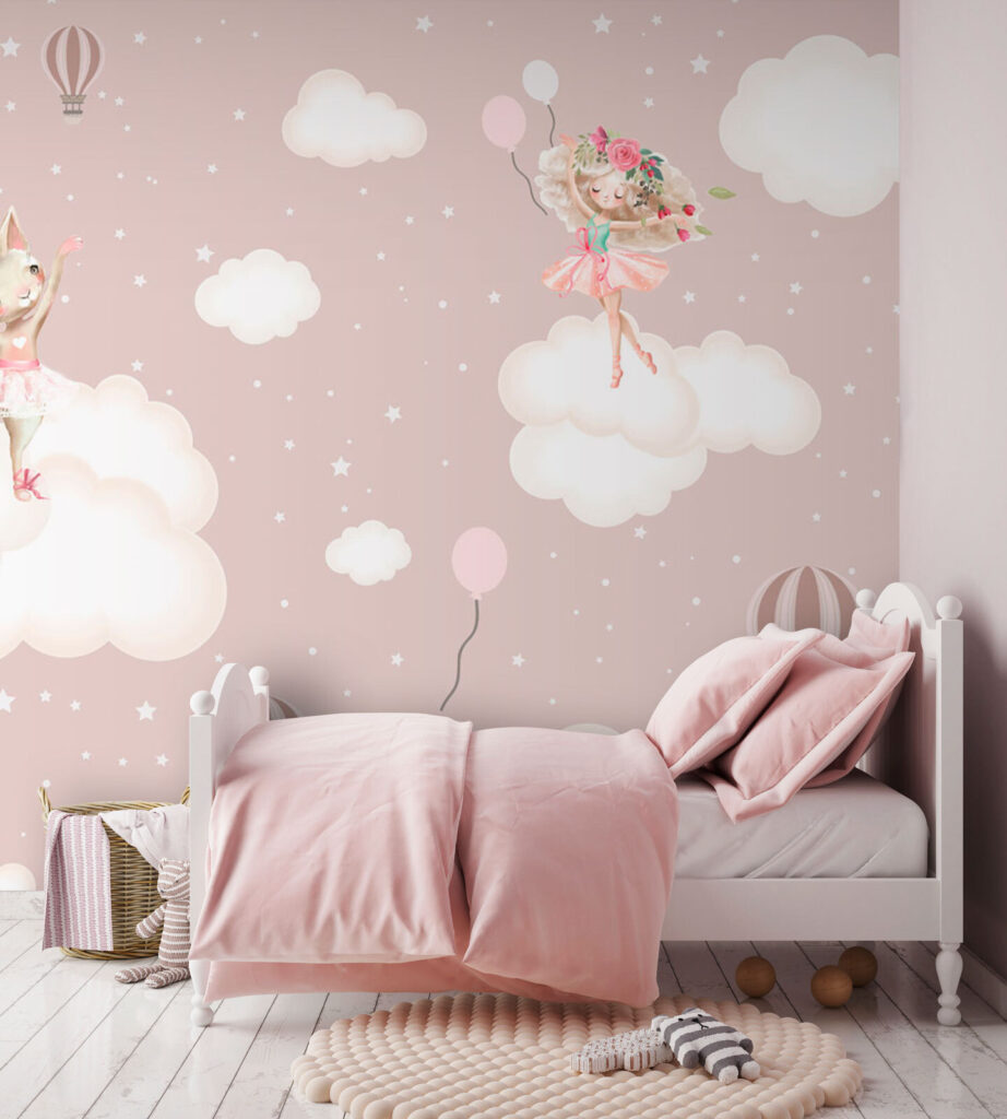 Animales sobre nubes rosas — interior 3