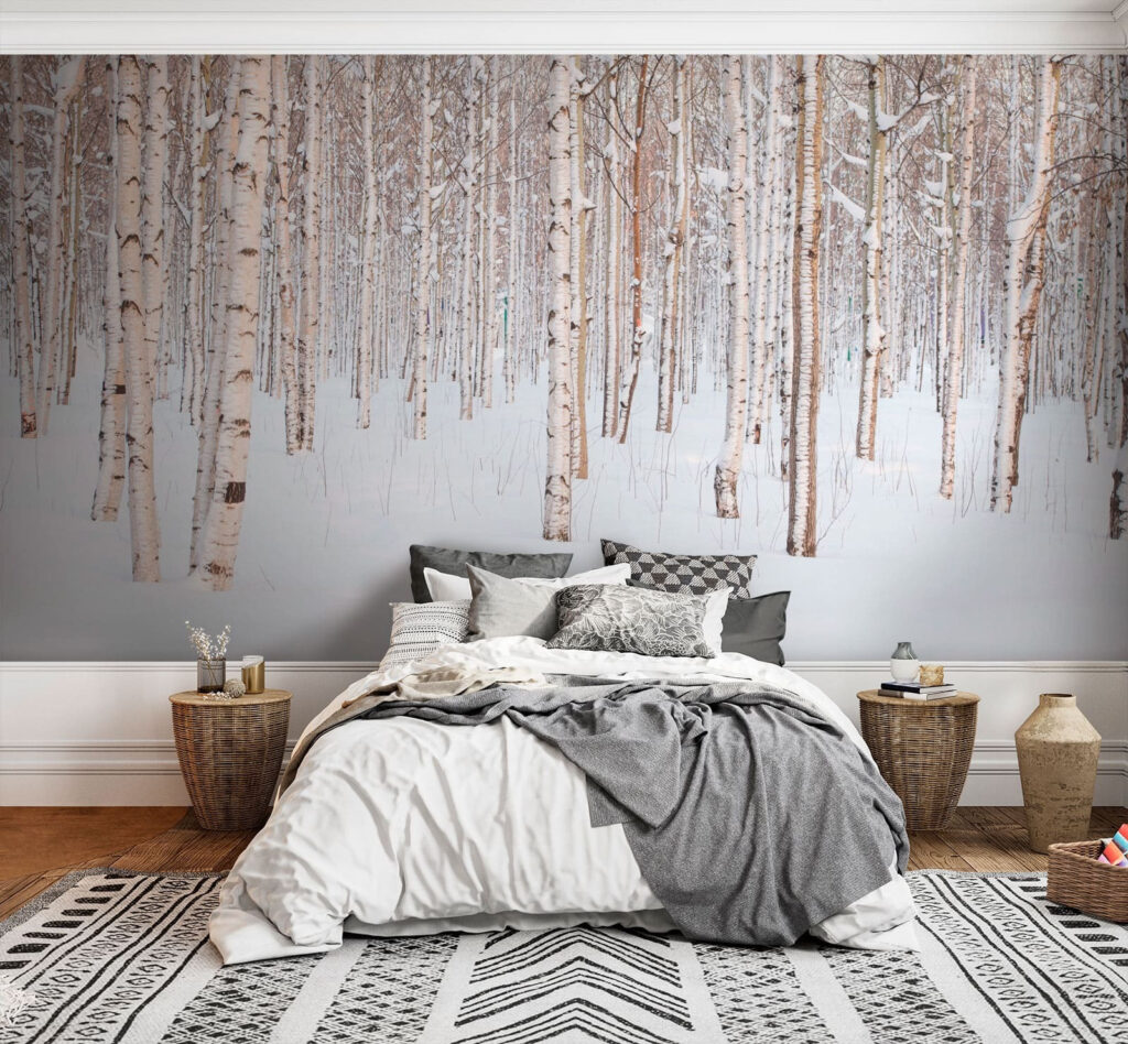 Abedules en la nieve — interior 1