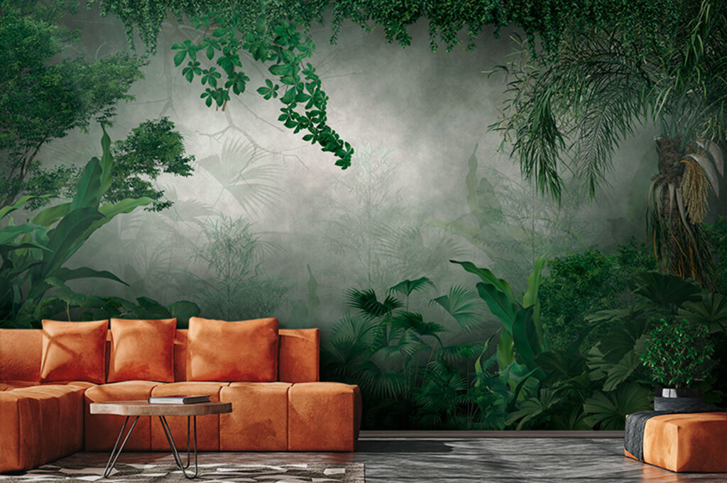 Selva verde en niebla — interior 1