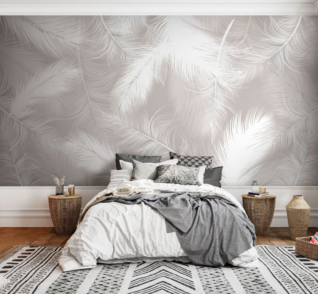 Plumas blancas superpuestas — interior 2