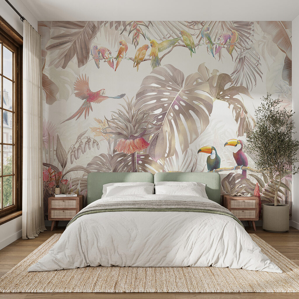 Tucanes entre hojas tropicales — interior 5