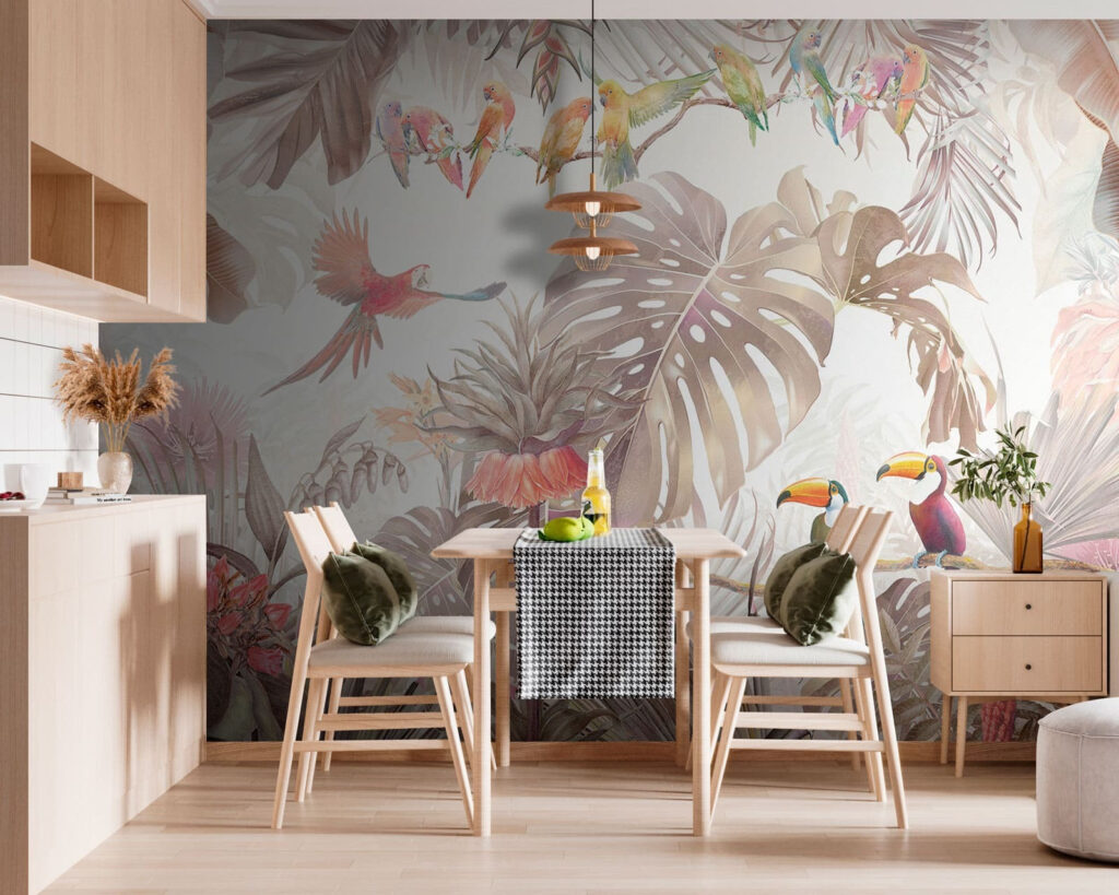 Tucanes entre hojas tropicales — interior 3
