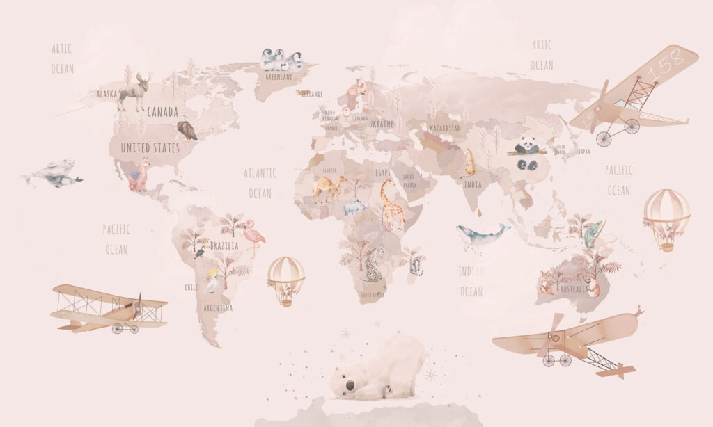 Rutas rosas sobre mapas — diseño completo
